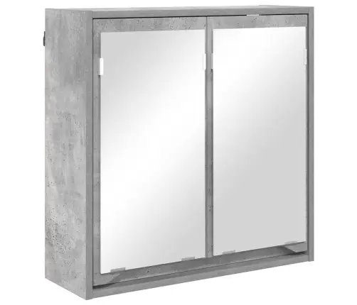 Vannas Istabas Spoguļu Skapis Betona Pelēks 60 X 20 X 60 Cm Vidaxl