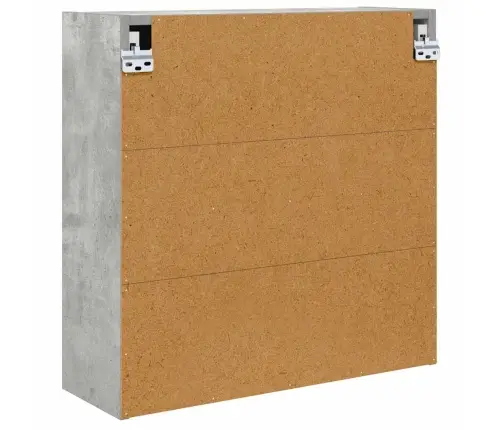 Vannas Istabas Spoguļu Skapis Betona Pelēks 60 X 20 X 60 Cm Vidaxl