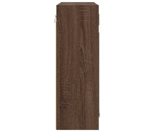 Vannas Istabas Spoguļu Skapis Brūns Ozols 60 X 20 X 60 Cm Vidaxl
