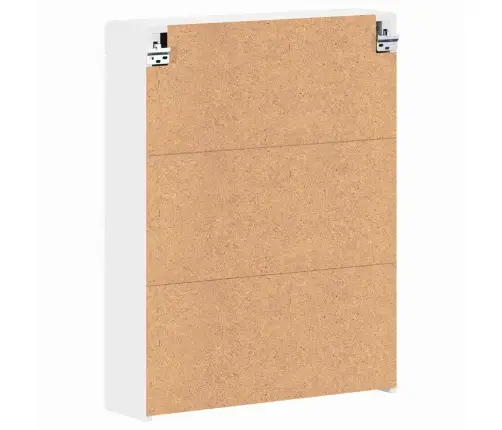 Vannas Istabas Spoguļu Skapis Tulum Balts 60 X 16,5 X 78 Cm Vidaxl