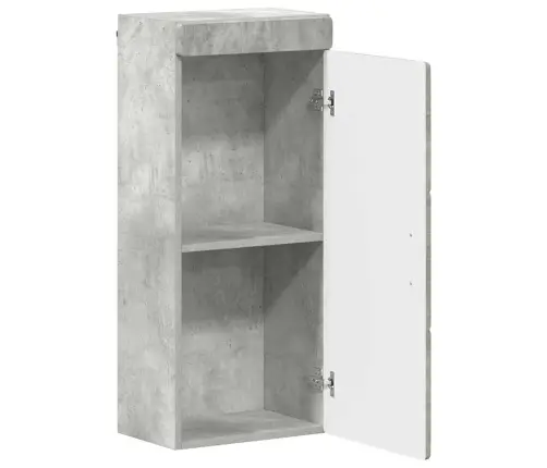 Vannas Sienas Skapītis Tulum Betona Pelēks 37 X 24,5 X 86 Cm Vidaxl