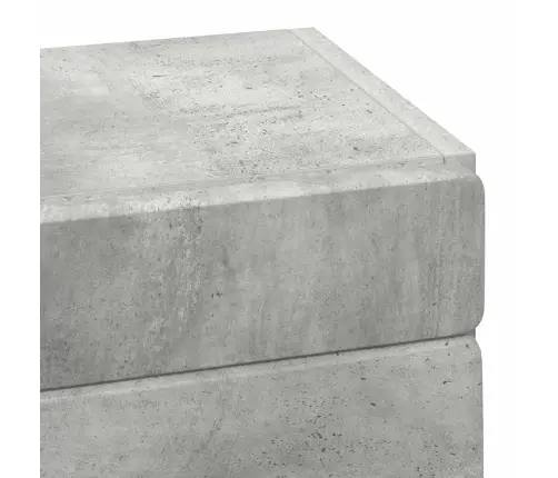 Vannas Sienas Skapītis Tulum Betona Pelēks 37 X 24,5 X 86 Cm Vidaxl