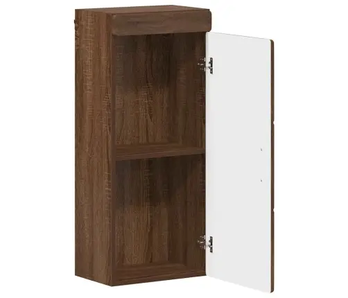 Vannas Sienas Skapītis Tulum Brūns Ozols 37 X 24,5 X 86 Cm Vidaxl