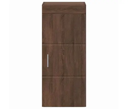 Vannas Sienas Skapītis Tulum Brūns Ozols 37 X 24,5 X 86 Cm Vidaxl