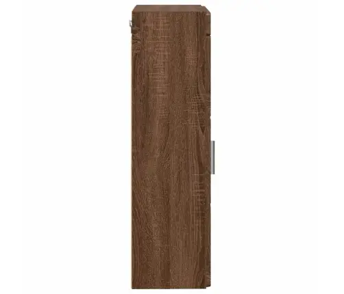 Vannas Sienas Skapītis Tulum Brūns Ozols 37 X 24,5 X 86 Cm Vidaxl