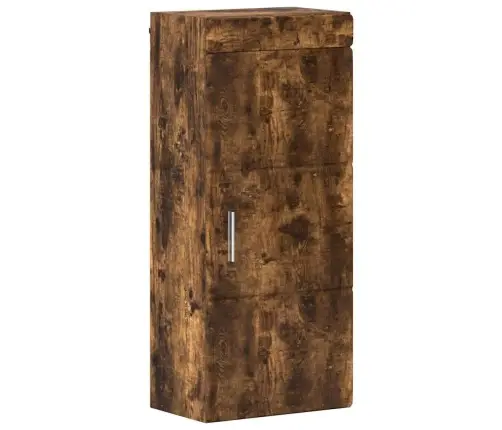 Vannas Sienas Skapītis Tulum Dūmaka Ozols 37 X 24,5 X 86 Cm Vidaxl