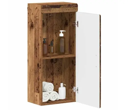 Vannas Sienas Skapītis Tulum Vecs Koks 37 X 24,5 X 86 Cm Vidaxl