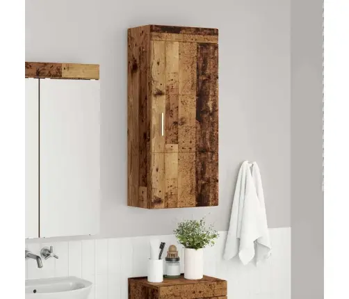 Vannas Sienas Skapītis Tulum Vecs Koks 37 X 24,5 X 86 Cm Vidaxl