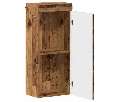 Vannas Sienas Skapītis Tulum Vecs Koks 37 X 24,5 X 86 Cm Vidaxl