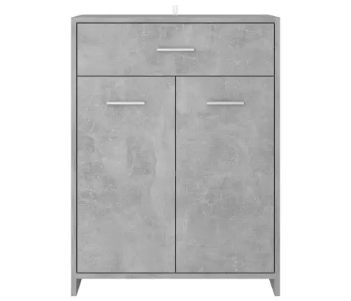 Vannasistabas Skapītis, Betona Pelēks, 60X33X80 Cm Vidaxl