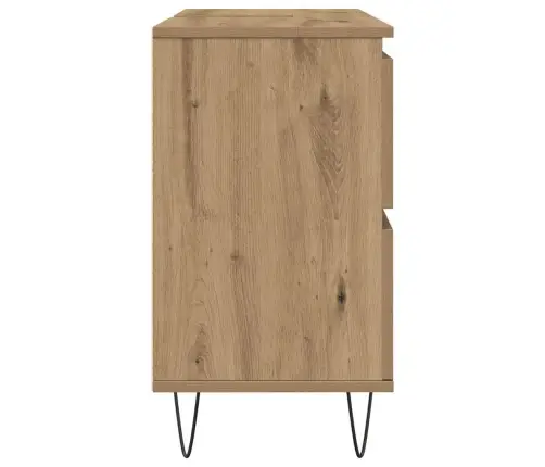 Vannasistabas Skapītis Koka Krāsa 80X33X60 Cm Inženierijas Koks Vidaxl