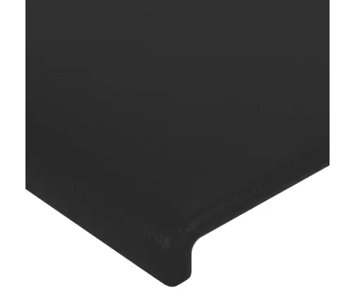 Atsperu Gulta Ar Matraci, Melna, 140X200 Cm, Mākslīgā Āda Vidaxl