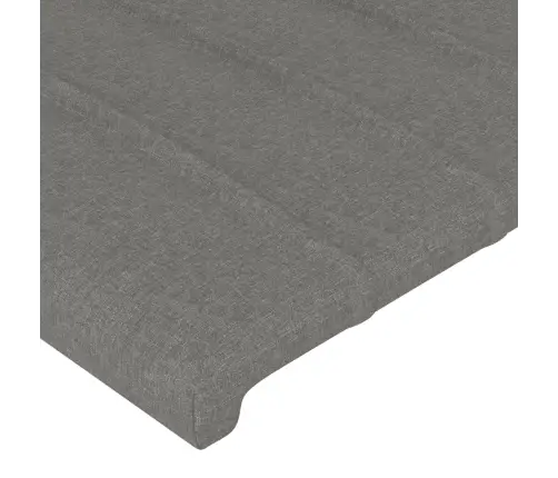 Atsperu Gultas Rāmis Ar Matraci, Tumši Pelēka Audums, 100X200Cm Vidaxl