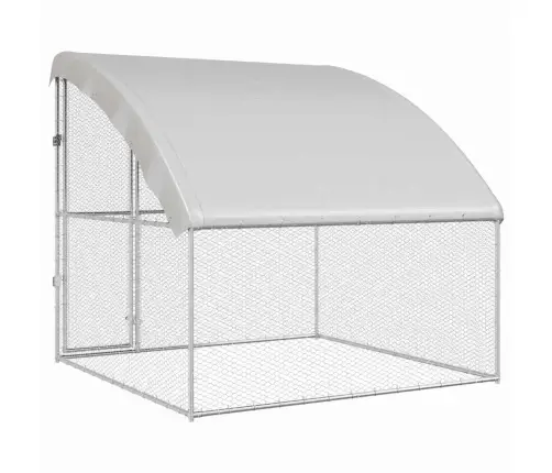 Vistu Būris Sudraba 2 X 2 X 2 M Cinkots Tērauds Vidaxl