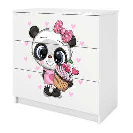 Chest of drawers babydreams white panda