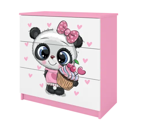 Chest of drawers babydreams pink panda