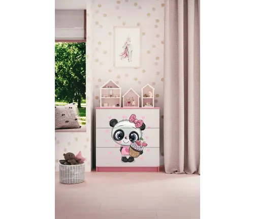 Chest of drawers babydreams pink panda