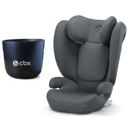 Cybex Solution B I-Fix Fotelik Samochodowy 15 - 50 kg Steel Grey + Cybex Uchwyt na Kubek Black