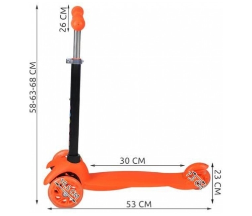 Skrejritenis 1076 orange