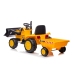 Bērnu elektriskais traktors ar piekabi S617 Yellow