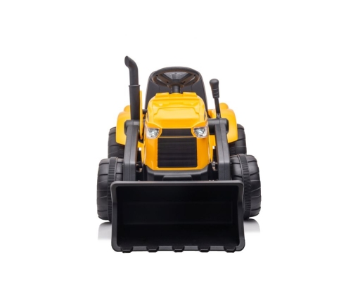 Bērnu elektriskais traktors ar piekabi S617 Yellow