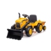 Bērnu elektriskais traktors ar piekabi S617 Yellow