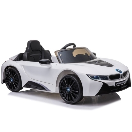 Vienvietīgs elektromobilis BMW i8 Coupe White
