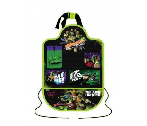 Zuma Kids Organizer Samochodowy Turtles  0/12 Czarno-Zielony