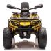 Elektriskais kvadracikls bērniem Can Am Outlander 4x4 DK-CA005 Yellow