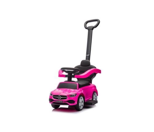 Stumjama mašīna ar rokturi Mercedes 3in1 Pink