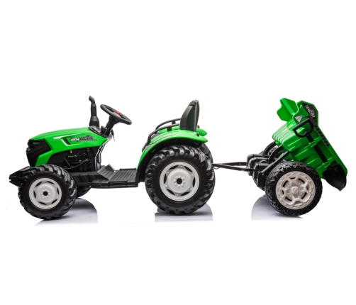 Bērnu elektriskais traktors ar piekabi HC-306 Light Green