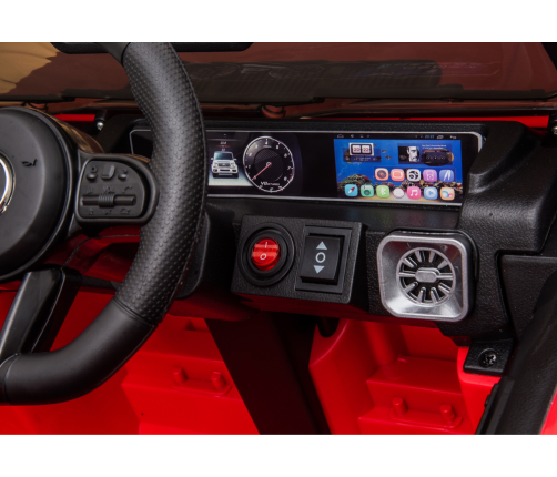 Vienvietīgs elektromobilis Mercedes G63 Red