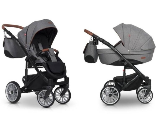Euro-Cart Delta Anthracite Bērnu rati 2in1