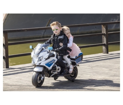 Детский электромотоцикл BMW Police Motorcycle White