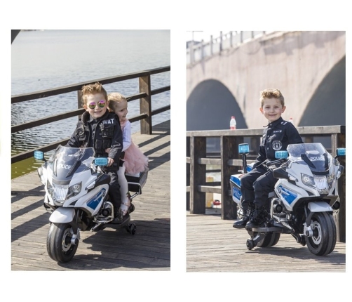 Детский электромотоцикл BMW Police Motorcycle White