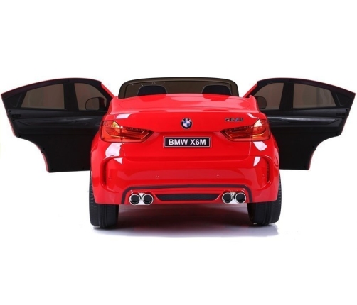 Divvietīgs bērnu elektromobilis BMW X6M Red