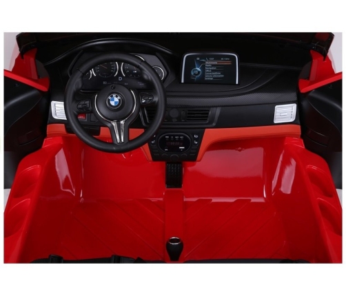 Divvietīgs bērnu elektromobilis BMW X6M Red