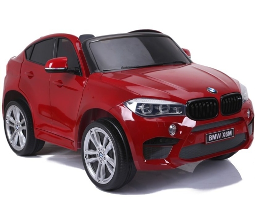 Divvietīgs bērnu elektromobilis BMW X6M Red Painting