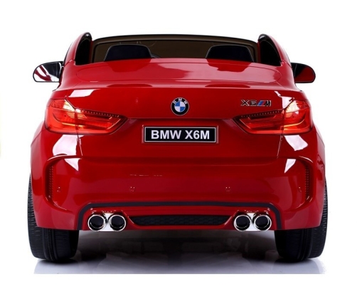 Divvietīgs bērnu elektromobilis BMW X6M Red Painting