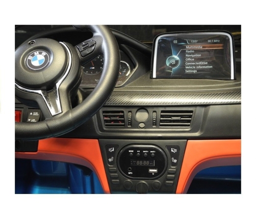 Divvietīgs bērnu elektromobilis BMW X6M Red Painting
