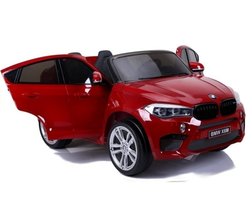 Divvietīgs bērnu elektromobilis BMW X6M Red Painting