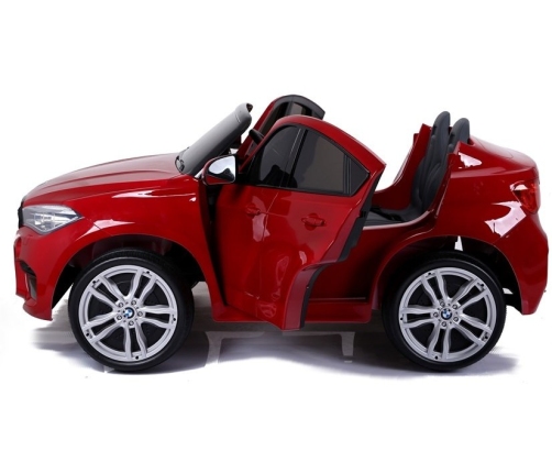 Divvietīgs bērnu elektromobilis BMW X6M Red Painting
