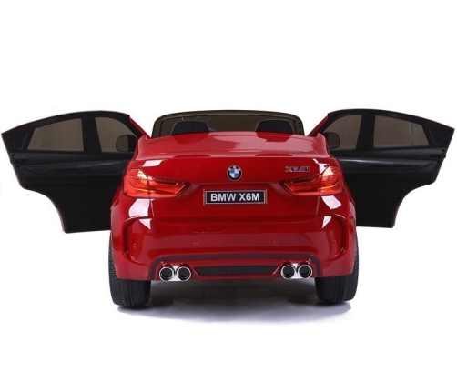 Divvietīgs bērnu elektromobilis BMW X6M Red Painting