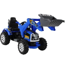 Bērnu elektriskais traktors ar kausu Blue
