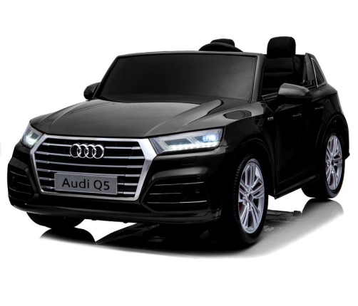 Divvietīgs bērnu elektromobilis Audi Q5 2-Seater Black Painting