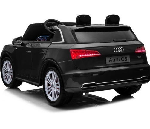 Divvietīgs bērnu elektromobilis Audi Q5 2-Seater Black Painting