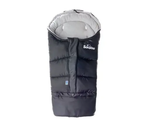 Sensillo Combi 3in1 Black-Grey Bērnu ratu guļammaiss