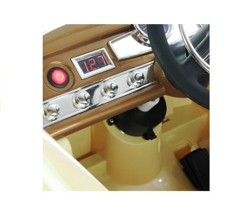 Vienvietīgs elektromobilis LS-618 Mercedes 300S Beige Painting