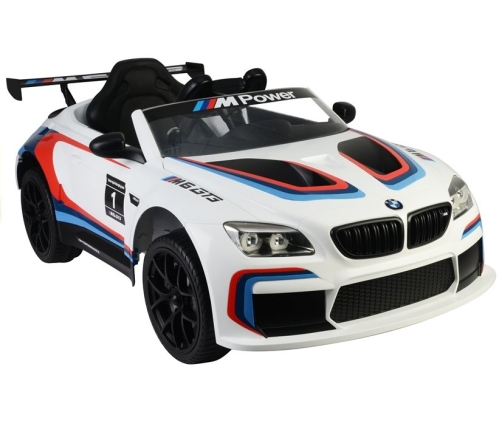 Vienvietīgs elektromobilis BMW M6 GT3 White