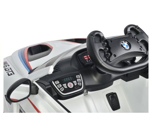 Vienvietīgs elektromobilis BMW M6 GT3 White